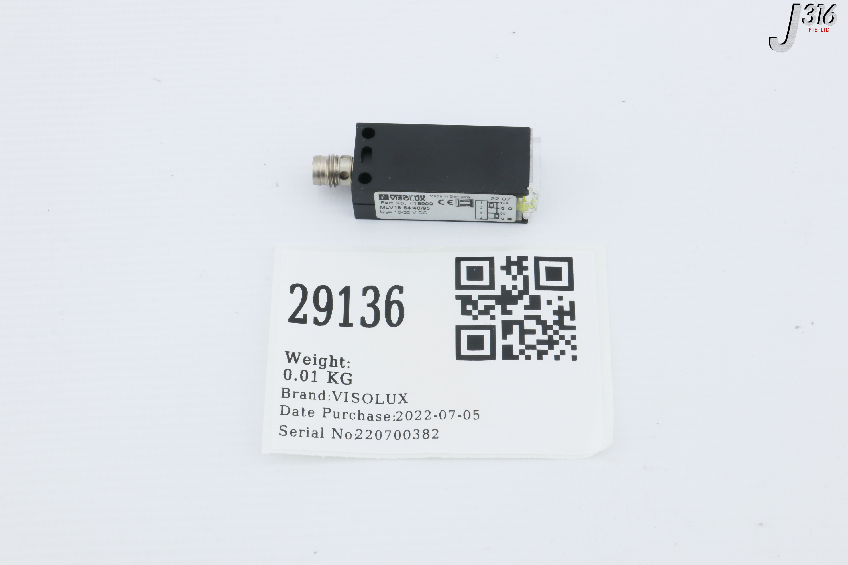 オーダー1 29136 VISOLUX FOUP PRESENT SENSOR, MLV 15-54/48/95 418999 | eBay UK